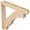 Ekena Millwork 5 1/2-in W x 34-in D x 34-in H Balboa Block Rough Cedar Woodgrain TimberThane Outlooker, Primed Tan OUTUR055X34X34BOA44RCPR - alternate 4